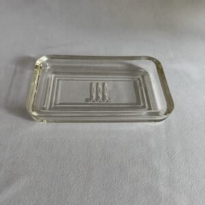 Vintage Avon pressed glass butter dish
