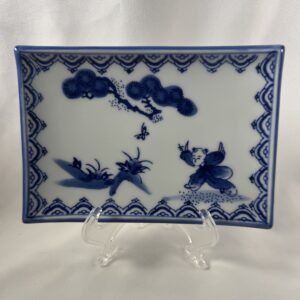 Vintage Blue and White porcelain sashimi/ Sushi Trinket