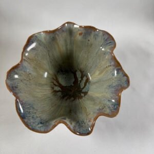 Stoneware Raffled Bowl unique color