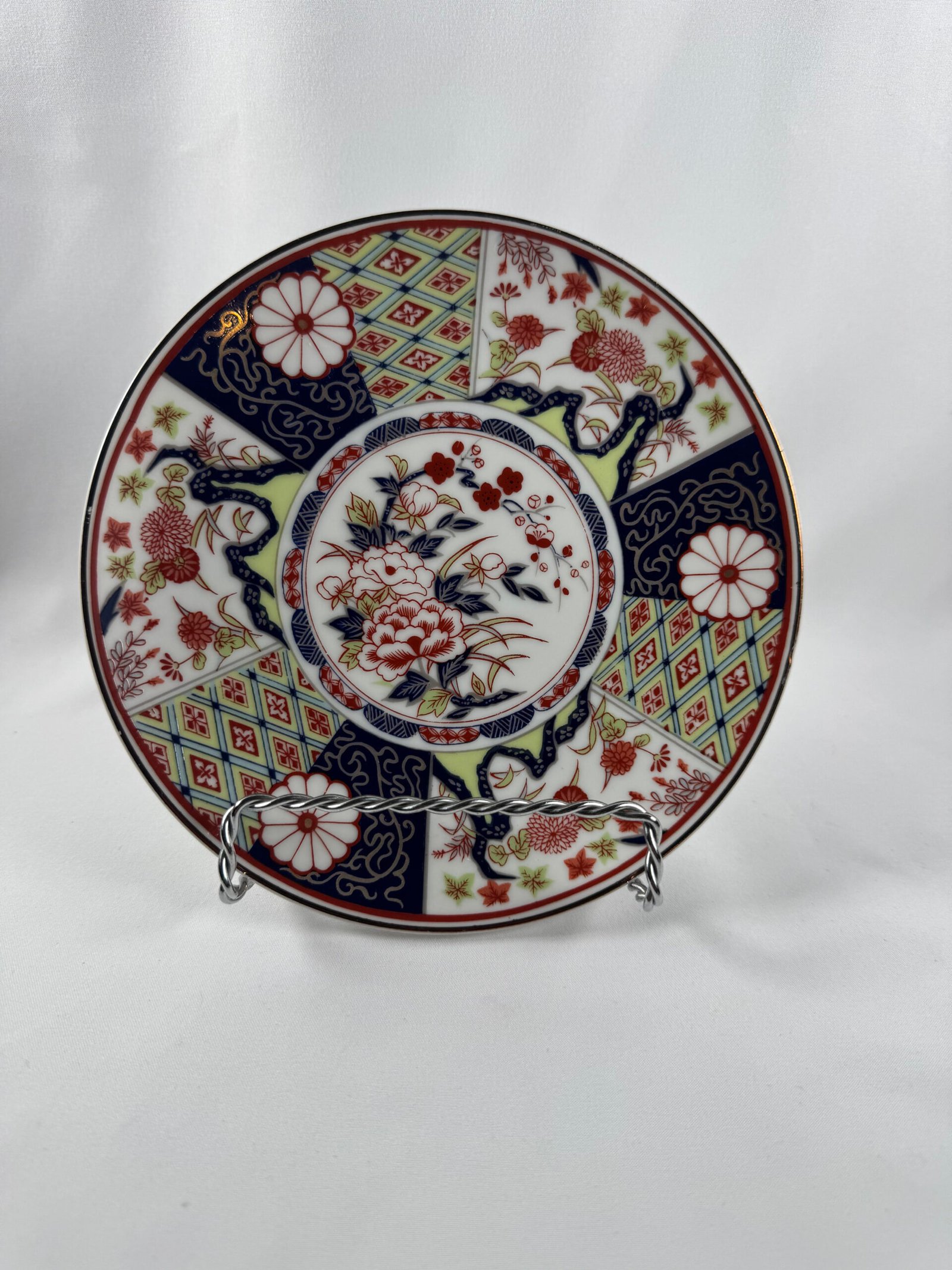 Vintage Japanese Imary floral pattern decorative wall plaque