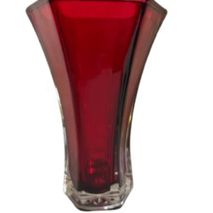 Vintage Hoosier Glass Ruby Red flower