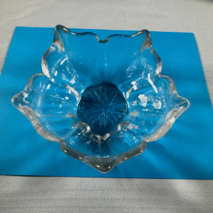 Vintage Viking glass 5-spikedLotus bowl