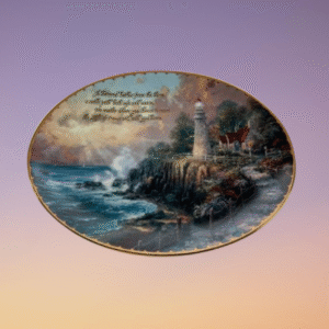 Thomas Kinkade Oval Decorative Plate The Light of Peace