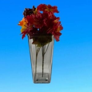 Vintage Clear Square High-Quality Glass Vase
