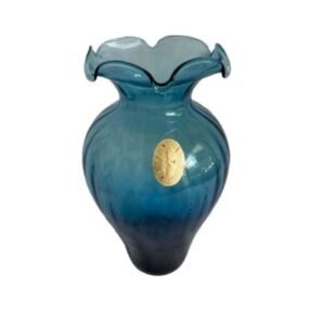 Vintage Blue Glass Vase