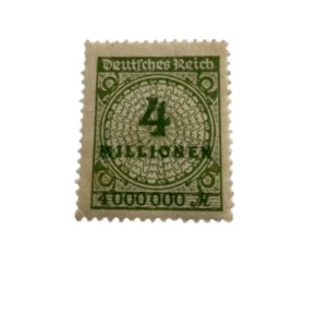 Germany Stamp 4 millionen mark