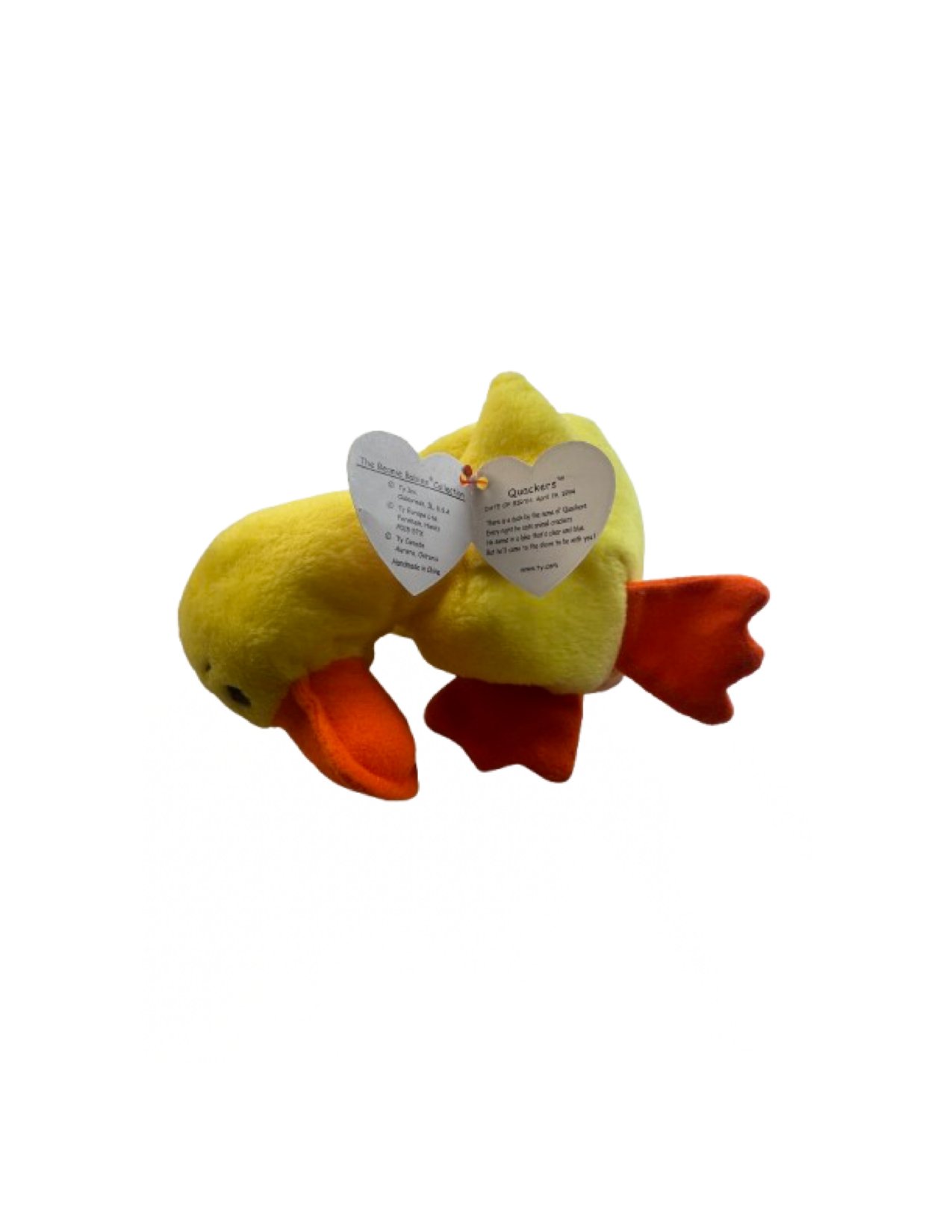 Ty Beanie Baby – Quackers the Duck - Image 2